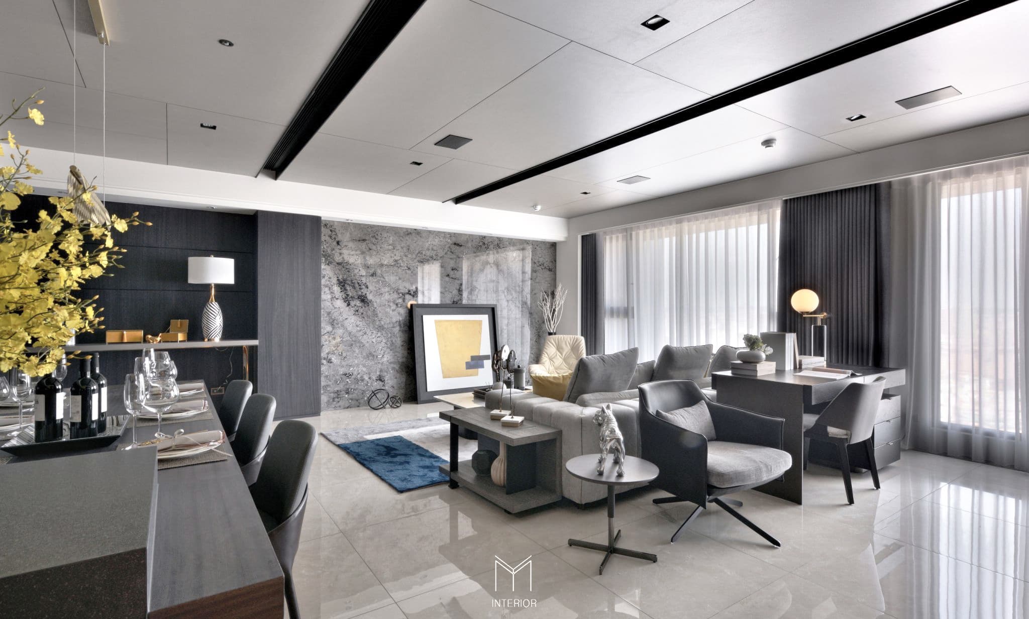 用「金色」妝點,現代輕奢風住宅:美術皇居A3 - 作品欣賞 | M+Y Interior Design 張博閩聯合設計