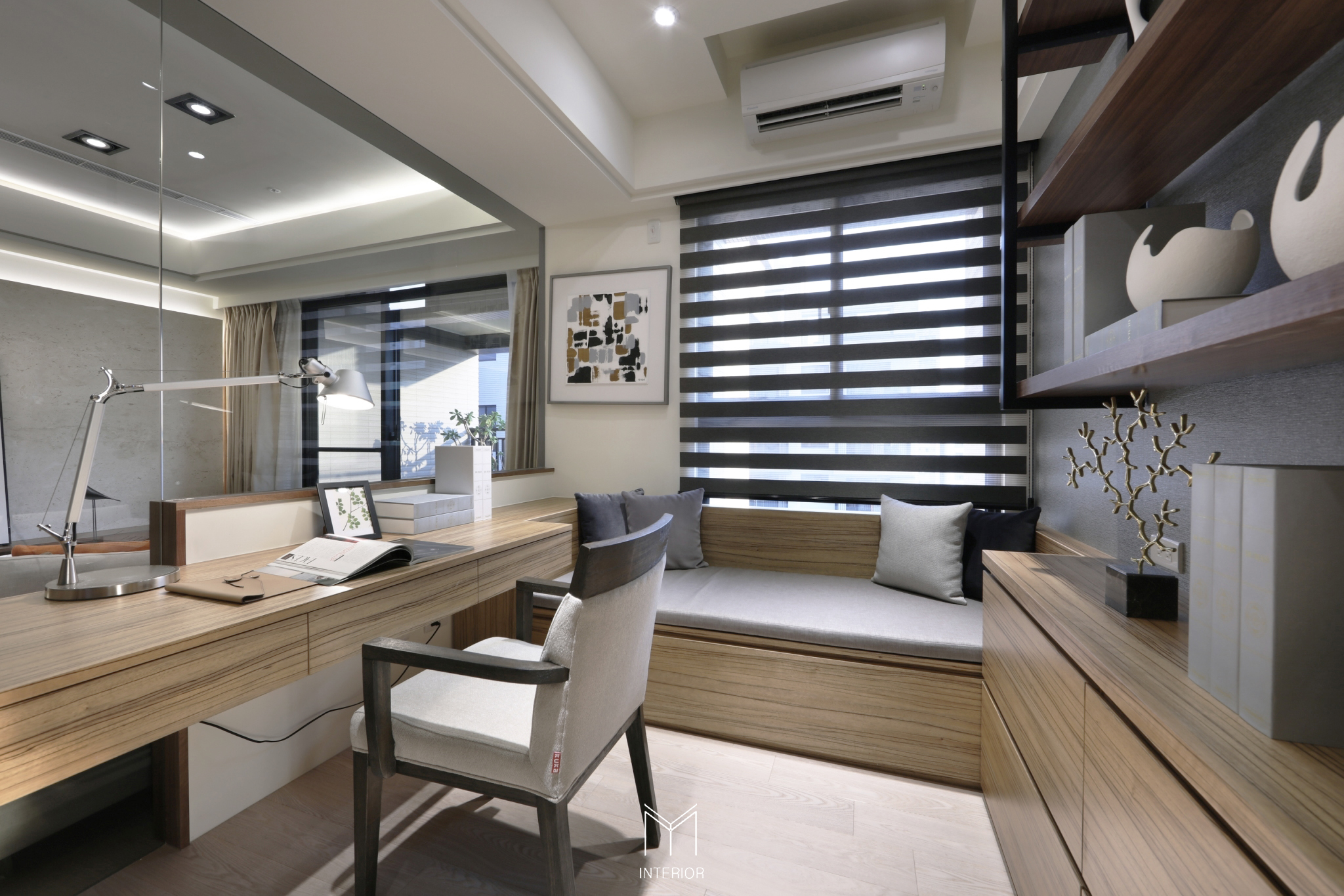 用明亮橘抱枕,點綴的雅緻宅:文山方城市 - 作品欣賞 | M+Y Interior Design 張博閩聯合設計